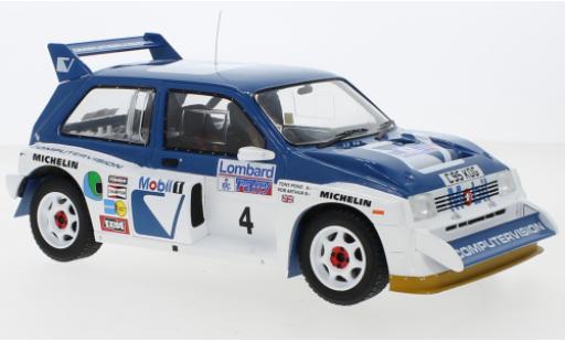 Modelauto MG Metro 6R4 RHD No.4 RAC Rally 1986 T.Pond/R.Arthur 1/18 IXO