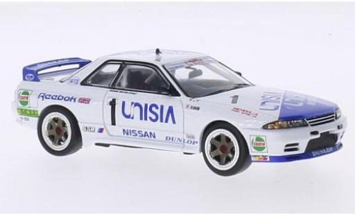 Modelauto Nissan Skyline R32 GT-R RHD No.1 Unisia Macau Guia Race 1991 M.Hasemi 1/43 IXO