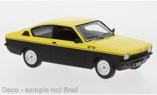 Modelauto Opel Kadett C GT/E C Coupe geel/zwart 1976 1/43 IXO