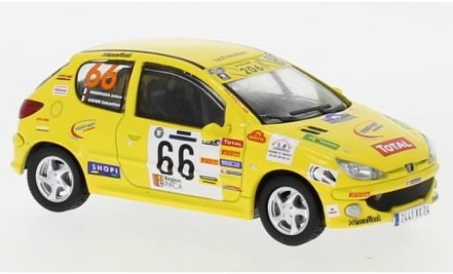Modelauto Peugeot 206 WRC XS No.66 Terre de Provence 2006 S.Ogier/J.Ingrassia 1/43 IXO