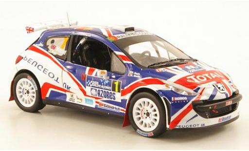 Modelauto Peugeot 207 S2000 No.1 Total 2010 K.Meeke 1/43 IXO