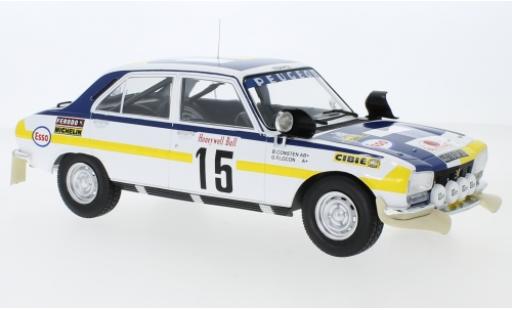Modelauto Peugeot 504 Rallye Ti No.15 Rally Marokko 1975 B.Consten/G.Flocon 1/18 IXO