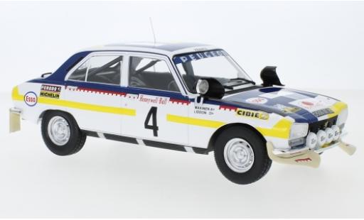 Modelauto Peugeot 504 Rallye Ti No.4 Rally Marokko 1975 T.M&Atilde;&curren;kinen/H.Liddon 1/18 IXO