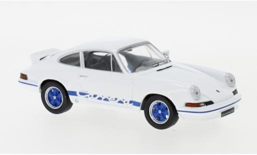 Modelauto Porsche 911 RS Carrera 2.7 wit/blauw 1973 1/43 IXO