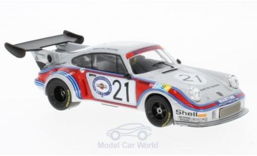 Modelauto Porsche 911 Turbo Carrera RSR 2.1 No.21 Martini Racing Team Martini 24h Le Mans 1974 M.Schurti/H.Koinigg 1/43 IXO