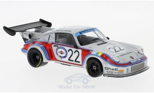 Modelauto Porsche 911 Turbo Carrera RSR 2.1 No.22 Martini Racing Martini 24h Le Mans 1974 H.M&Atilde;&frac14;ller/G.van Lennep 1/43 IXO