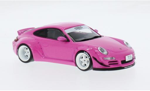Modelauto Porsche 911 RWB roze 1/43 IXO