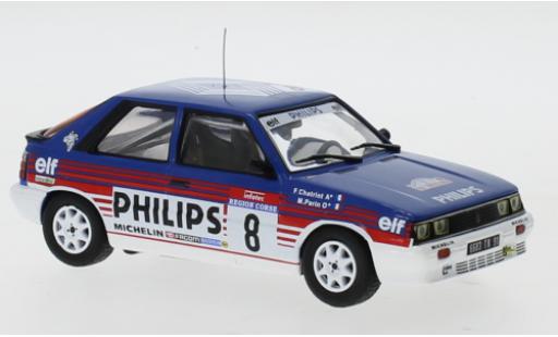 Modelauto Renault 11 Turbo No.8 Philips Rally WM Tour de Corse 1987 F.Chatriot/M.Perin 1/43 IXO