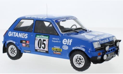 Modelauto Renault 5 Alpine No. Gitanes Rally Bandama 1978 G.Frequelin/J.Delaval 1/18 IXO