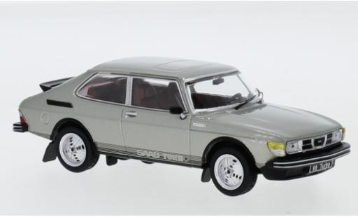 Modelauto Saab 99 Turbo Combi Coupe metallic grijs 1977 1/43 IXO