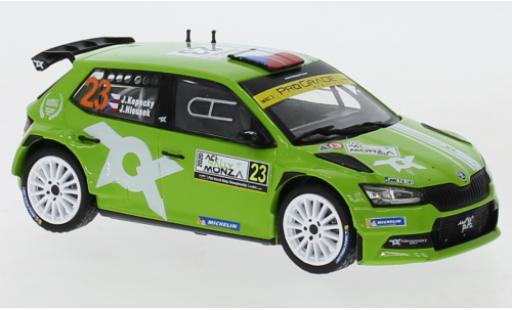 Modelauto Skoda Fabia R5 Evo No.23 Rally WM Rally Monza 2020 J.Kopecky/J.Hlousek 1/43 IXO