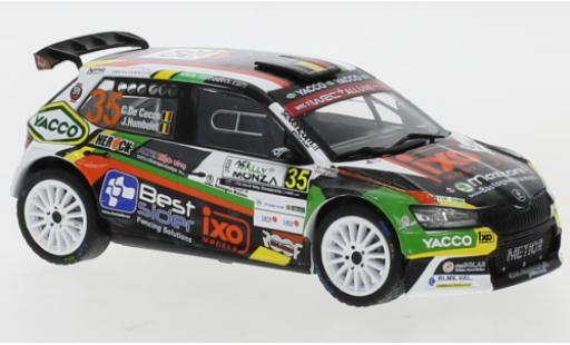 Modelauto Skoda Fabia R5 Evo No.35 WRC Rally Monza 2020 C. De Cecco/J.Humblet 1/43 IXO