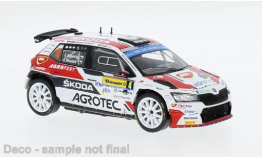 Modelauto Skoda Fabia Rally2 EVO No.4 Barum Rally Zlin 2022 1/43 IXO
