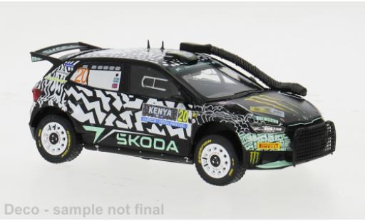 Modelauto Skoda Fabia Rally2 No.20 WRC Safari Rally Kenia 2024 1/43 IXO