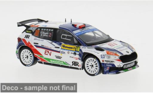 Modelauto Skoda Fabia Rally2 Rally WM Barum Rally 2023 #10 1/43 IXO
