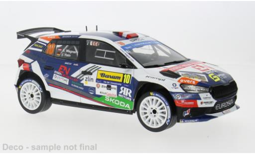 Modelauto Skoda Fabia Rally2 Rally WM Barum Rally 2024 #10 1/18 IXO
