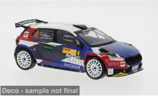 Modelauto Skoda Fabia Rally2 Rally WM Lavanttal Rally 2024 #4 1/43 IXO