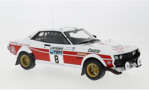 Modelauto Toyota Celica Rally 2000 GT (RA21) No.8 RAC 1977 1/18 IXO