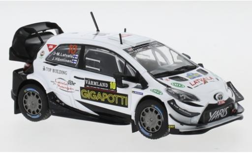 Modelauto Toyota Yaris WRC No.10 Gazoo Racing Rally Zweden 2020 J-M.Latvala/J.H&Atilde;&curren;nninen 1/43 IXO