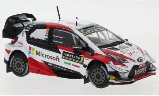 Modelauto Toyota Yaris WRC No.8 Gazoo Racing Microsoft Rally Zweden 2019 O.T&Atilde;&curren;nak/M.Jarveoja 1/43 IXO