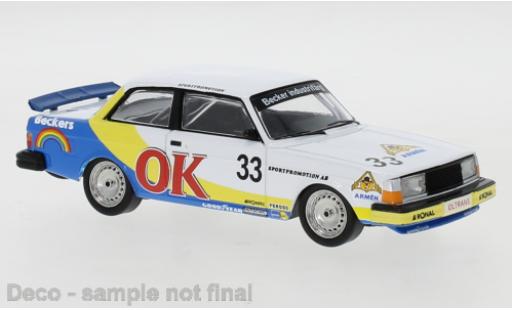 Modelauto Volvo 240 Base No.3 ETCC Zolder 1985 P-G.Andersson/M.Linden 1/43 IXO