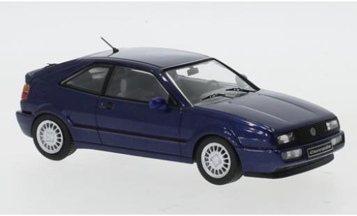 Modelauto Volkswagen Corrado G60 metallic blauw 1989 1/43 IXO