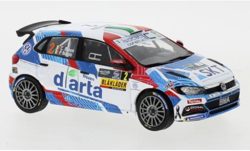 Modelauto Volkswagen Polo GTI R5 No.2 Rally Ypres 2019 C.Breen/P.Nagle 1/43 IXO