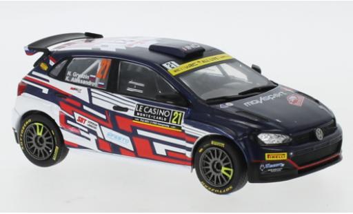 Modelauto Volkswagen Polo GTI R5 No.21 Rally Monte Carlo 2021 N.Gryazin/K.Aleksandrov 1/43 IXO