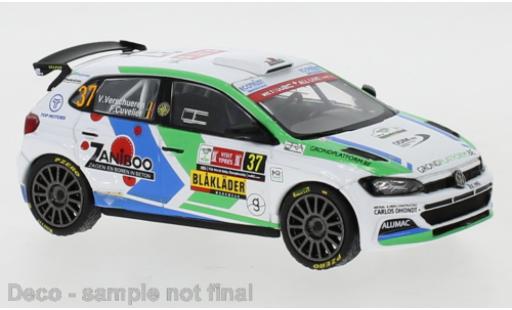 Modelauto Volkswagen Polo GTI R5 No.37 Rally Ypres 2021 V.Verschueren/F.Cuvelier 1/43 IXO