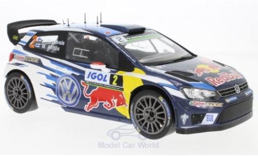 Modelauto Volkswagen Polo WRC R No.2 Motorsport Red Bull Rally WM Tour de Corse 2016 J-M.Latvala/M.Anttila 1/18 IXO