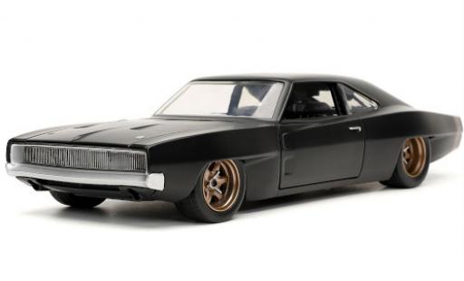 Modelauto Dodge Charger Coupe Widebody mate zwart rapide & Furious 1968 1/24 Jada Toys