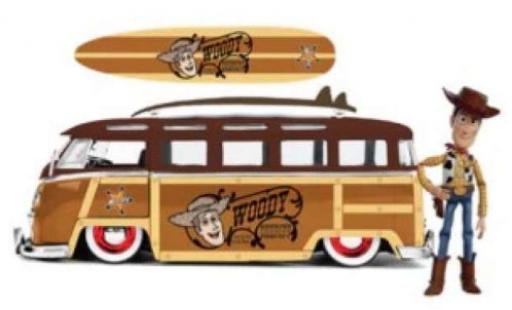 Modelauto Volkswagen T1 Base Woody Lowrider Toy Story 1/24 Jada Toys