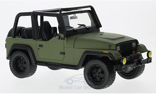 Modelauto Jeep Wrangler Base groen 1992 zonder Vitrine 1/24 Jada Toys
