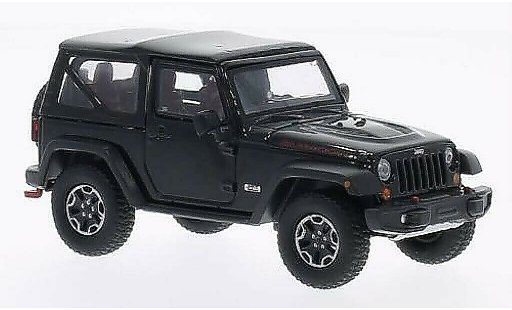 Jeep Wrangler Rubicon 1/43 Greenlight 10th verjaardag zwart 2013 modelauto