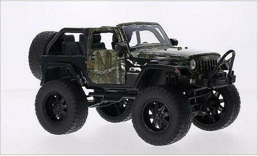 Jeep Wrangler Base 1/24 Jada Toys zwart/Dekor 2007 modelauto