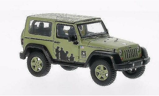 Jeep Wrangler US Army 1/43 Greenlight - mat-groen 2012 modelauto