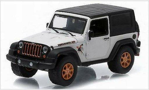 Jeep Wrangler Base 1/64 Greenlight wit/Dekor 2012 modelauto