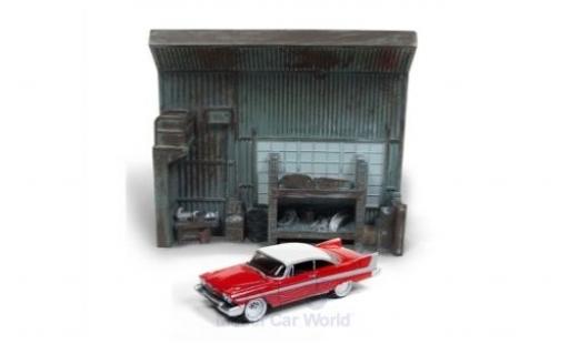 Modelauto Plymouth Fury Christine 1958 met Diorama 1/64 Johnny Lightning
