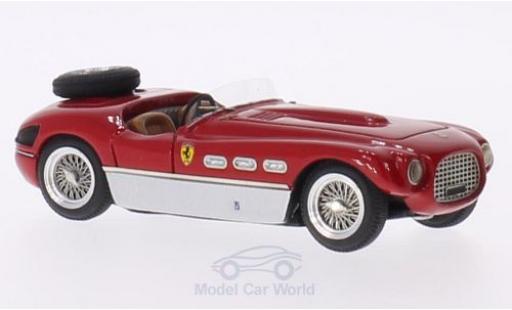Modelauto Ferrari 340 Cabriolet Spyder Vignale rood/grijs RHD 1953 1/43 Jolly Model