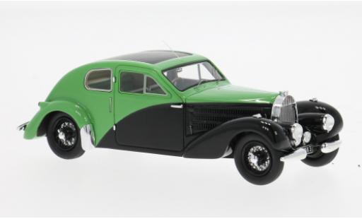 Modelauto Bugatti 57 C Coupe Aerodynamique sn335 groen/zwart 1938 1/43 Kess