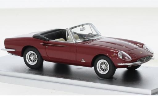 Modelauto Ferrari 365 California Spyder metallic rood 1966 1/43 Kess