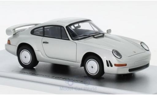 Modelauto Porsche 911 Carrera 3.2 E19 grijs 1984 1/43 Kess