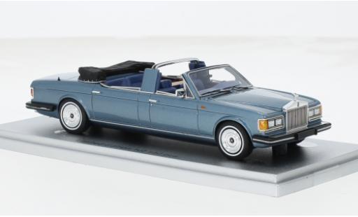 Modelauto Rolls Royce Silver Spur Landaulette blauw/zwart 1987 1/43 Kess