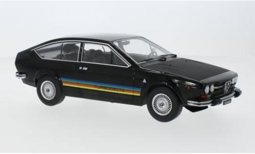 Modelauto Alfa Romeo Alfetta gtv 2000 V Turbodelta zwart/mat-zwart 1979 1/18 KK Scale