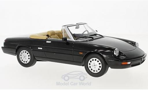 Modelauto Alfa Romeo Spider Duetto serie 4 zwart 1990 1/18 KK Scale