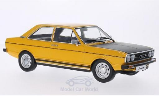 Modelauto Audi 80 gte geel/mat-zwart T&Atilde;&frac14;ren en Hauben sind nicht zu &Atilde;&para;ffnen 1/18 KK Scale