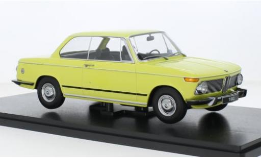 Modelauto Bmw 1602 berline geel 1971 1/18 KK Scale