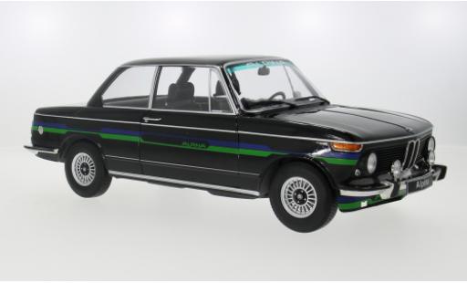 Modelauto Bmw 2002 alpina zwart 1974 1/12 KK Scale