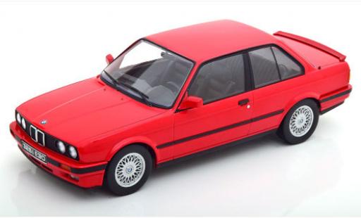 Modelauto Bmw 325 m-paket i (E30) rood 1987 met 1/18 KK Scale