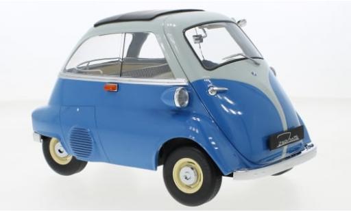 Modelauto Bmw Isetta citadine blauw/grijs 1959 1/12 KK Scale